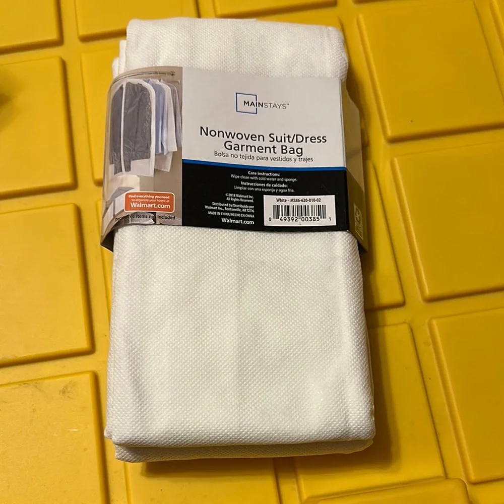 Mainstays White Garment Bag
